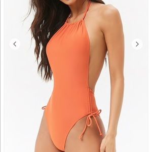 Incredibly sexy orange one piece